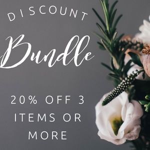 20% off 3 items or more discount bundle